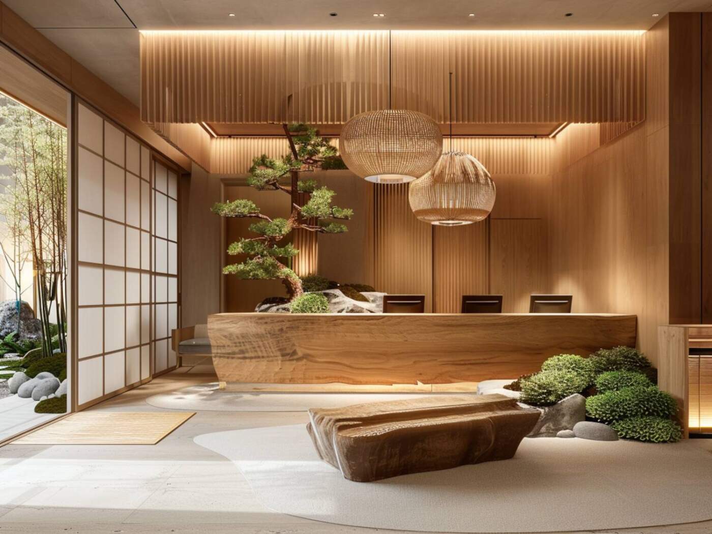 Poradnik: Jak urządzić recepcję hotelową w stylu japandi?