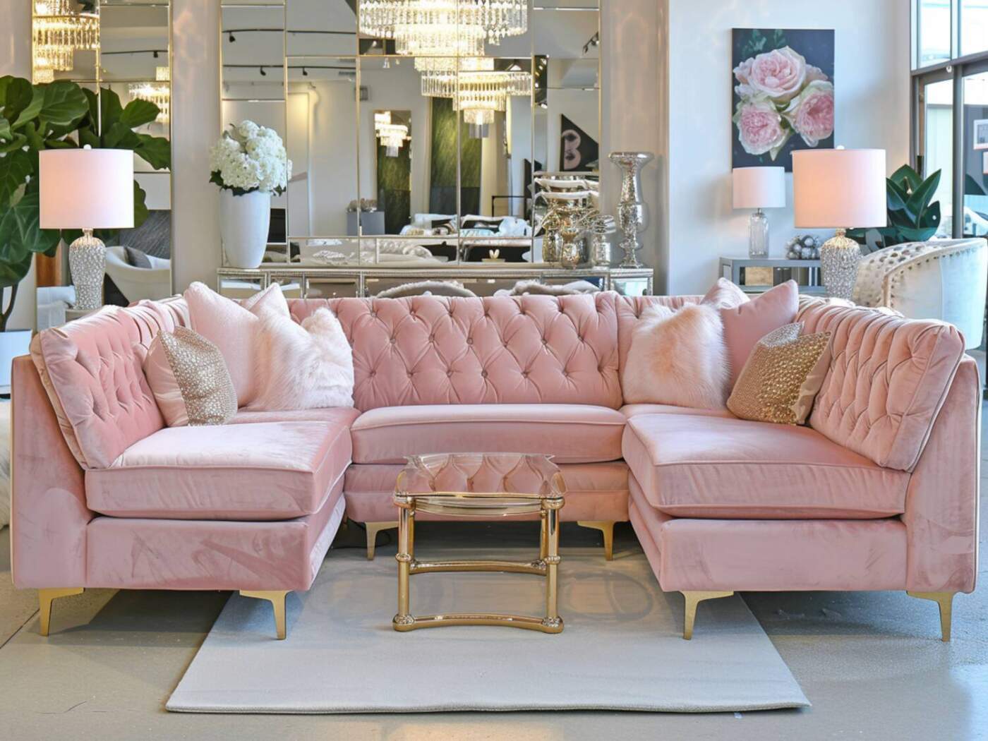 Jak dopasować meble modułowe do wnętrz w stylu glamour?