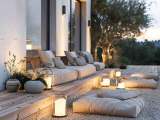 Jak urządzić taras w stylu skandynawskim z lampami LED o chłodnym świetle?