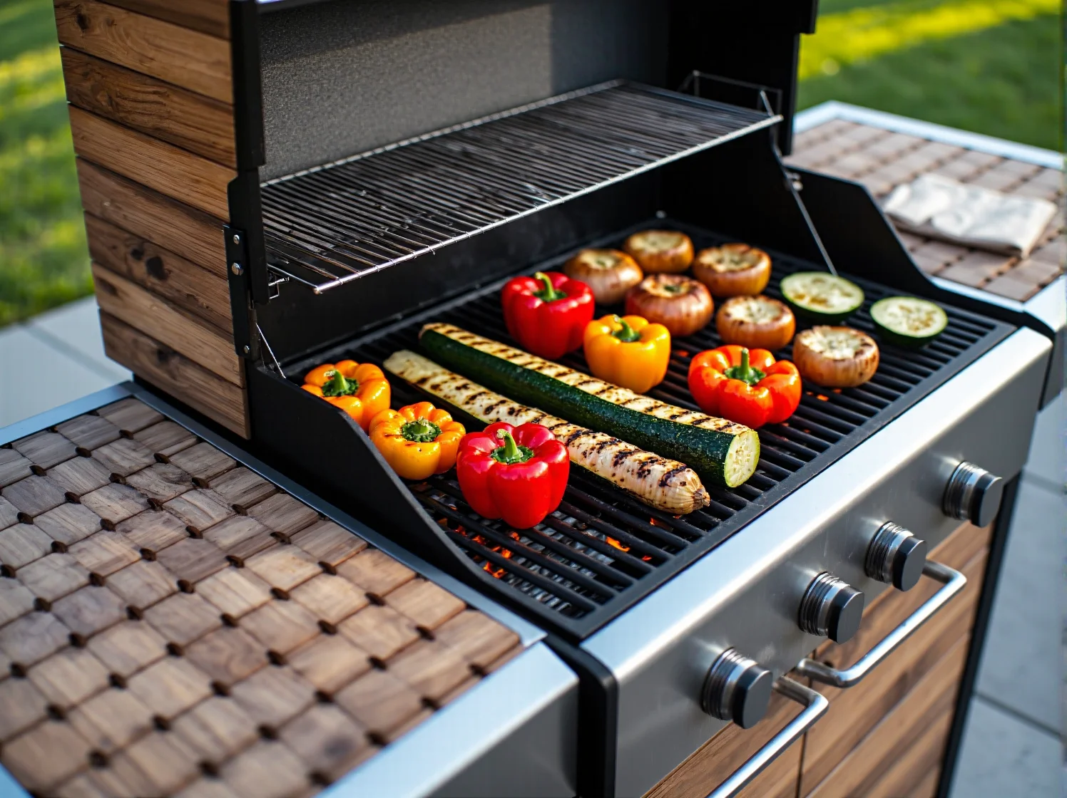 Aranżacja kącika grillowego z łatwymi w czyszczeniu meblami z technorattanu