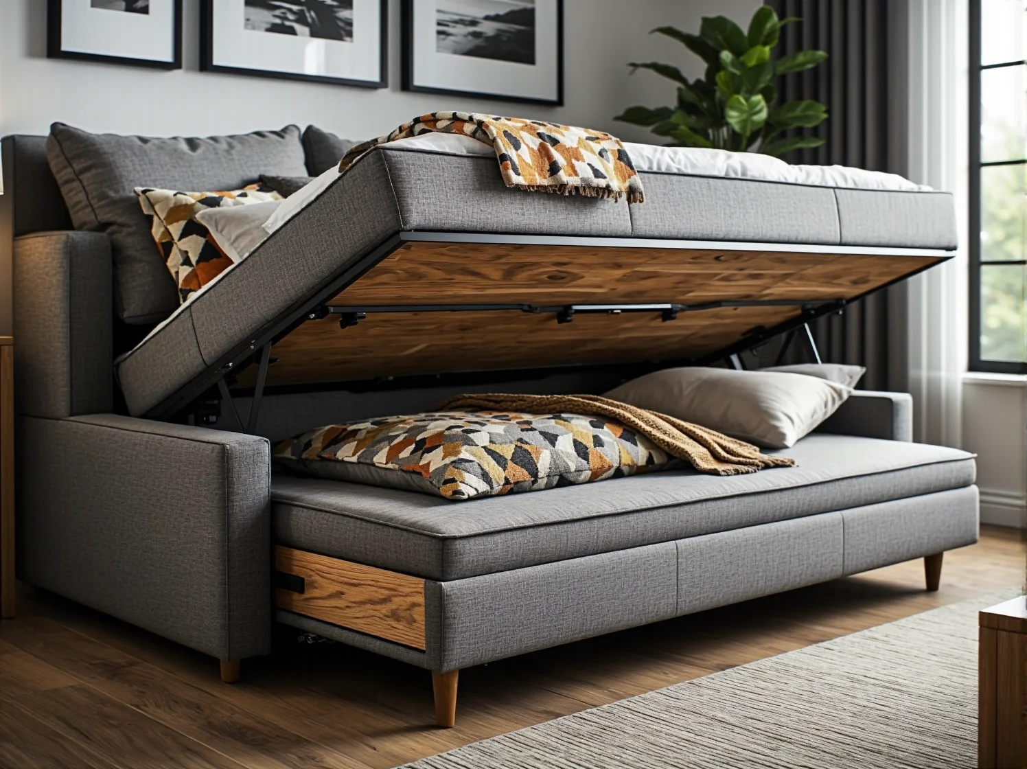 Biurko rosnące z dzieckiem i regał modułowy w aranżacji małego pokoju