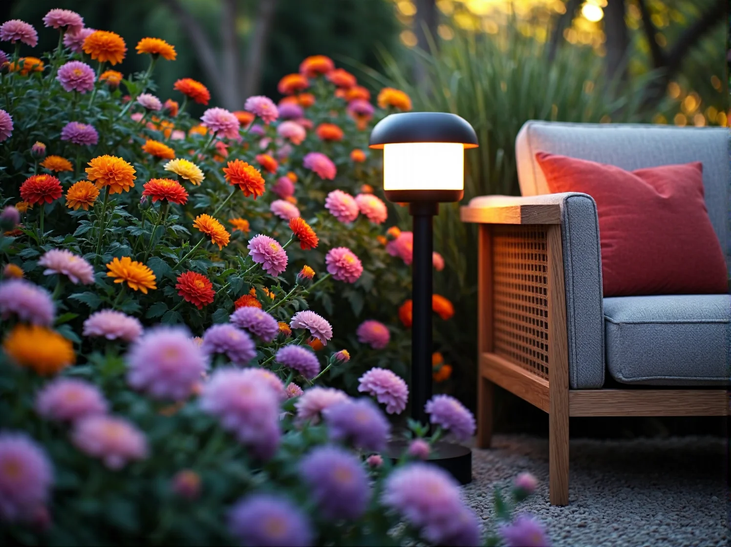 Mycie klosza lampy ogrodowej środkami do pielęgnacji oświetlenia zewnętrznego.