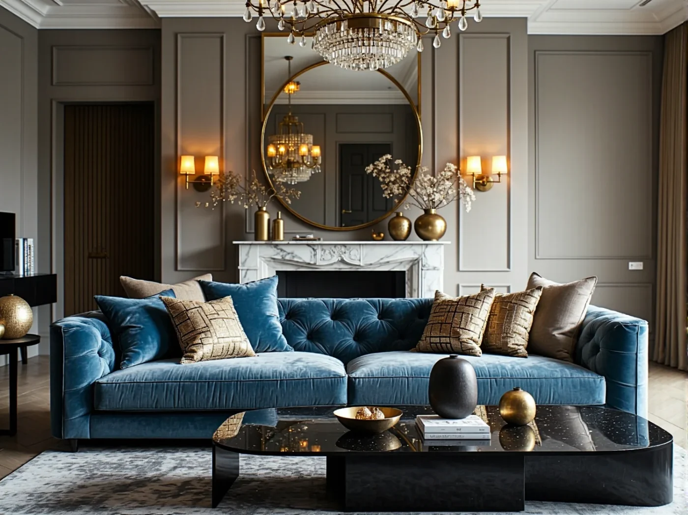 10 inspiracji na wnętrza glamour z wykorzystaniem luster – blask, luksus i elegancja