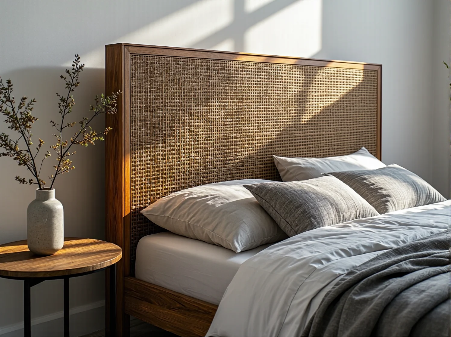 Ekologiczne łóżko modułowe z drewna certyfikowanego FSC z szufladami na pościel