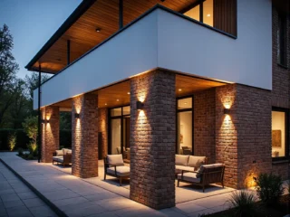 Jakie lampy elewacyjne najlepiej sprawdzą się na fasadach domów z elementami cegły?