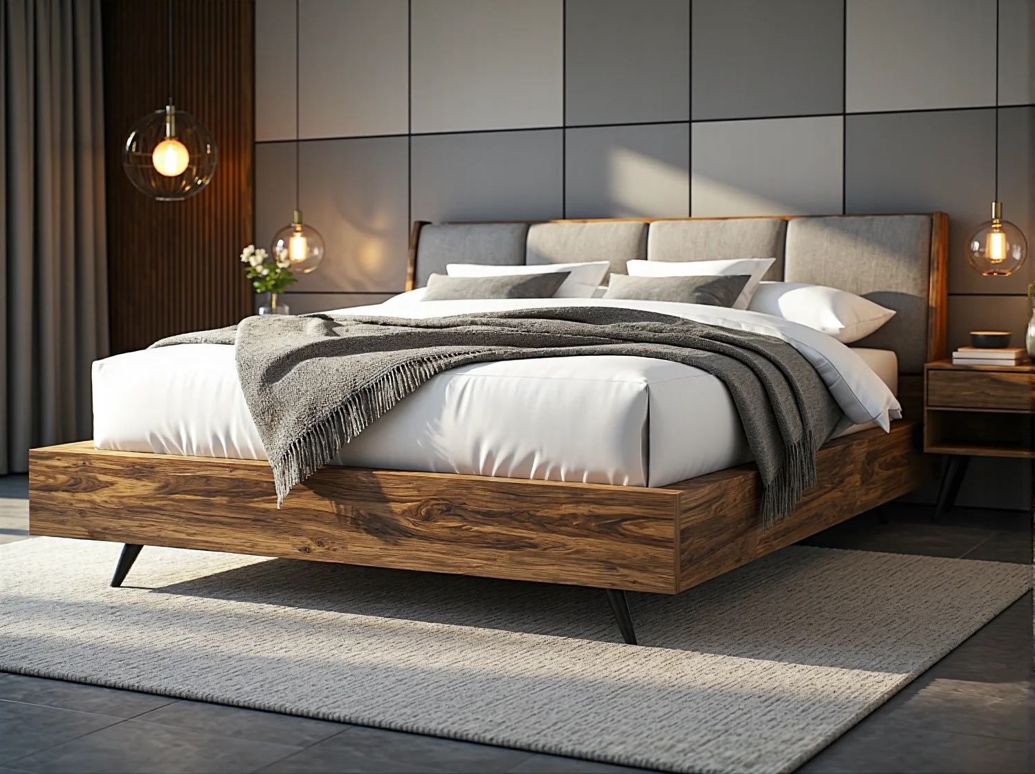 System masażu wbudowany w materac łóżka kontynentalnego