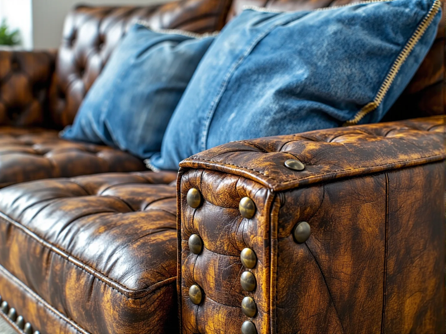 Szary narożnik welurowy na metalowych nóżkach styl loft