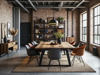 10 inspiracji na odnawianie mebli w stylu industrialnym z metalowymi wykończeniami