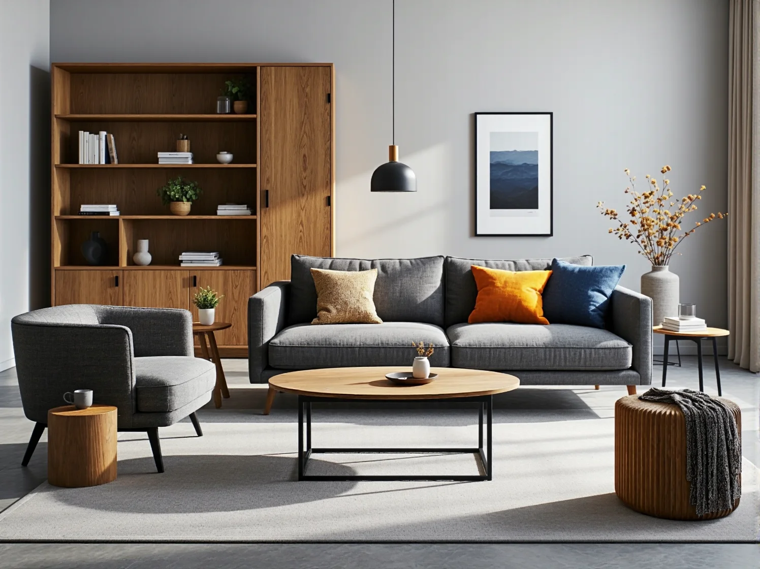 Oświetlenie biurka ucznia i tablica korkowa nad blatem w kreatywnej strefie nauki