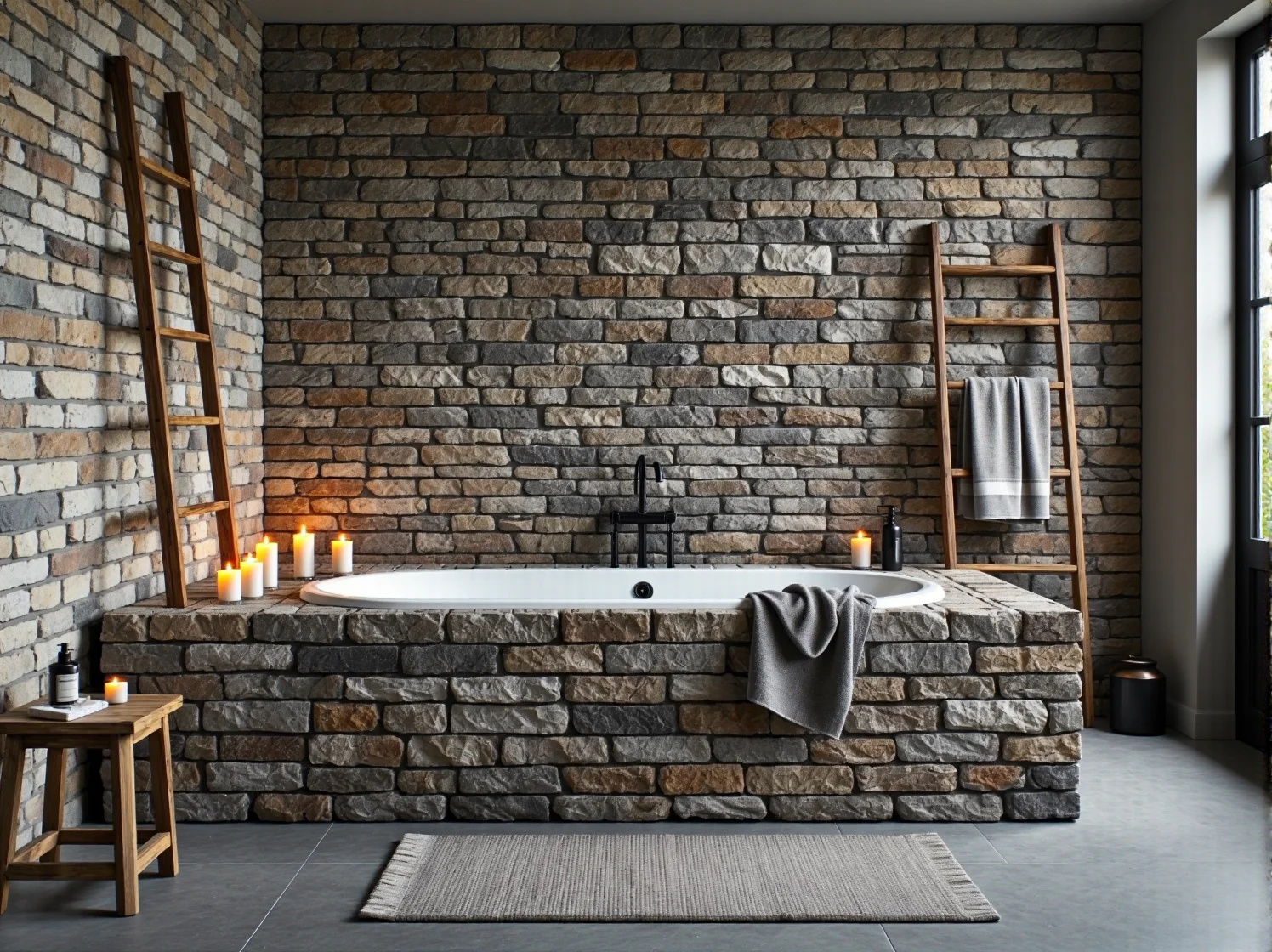 Półki łazienkowe wykonane z palet euro. Tanie i ekologiczne meble łazienkowe w stylu rustykalnym.