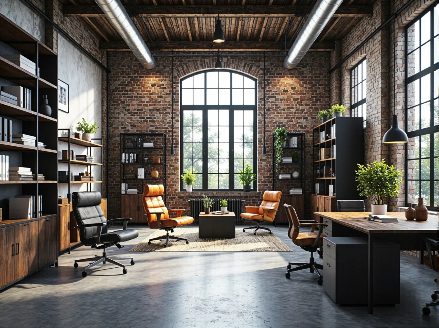 Regały w biurze w stylu industrialnym – kompletny poradnik aranżacyjny