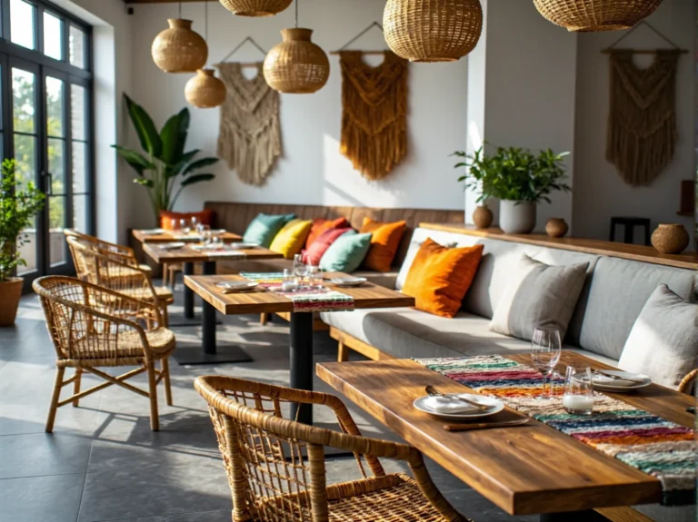 Restauracja hotelowa w stylu boho – jak stworzyć wnętrze pełne swobody i natury?