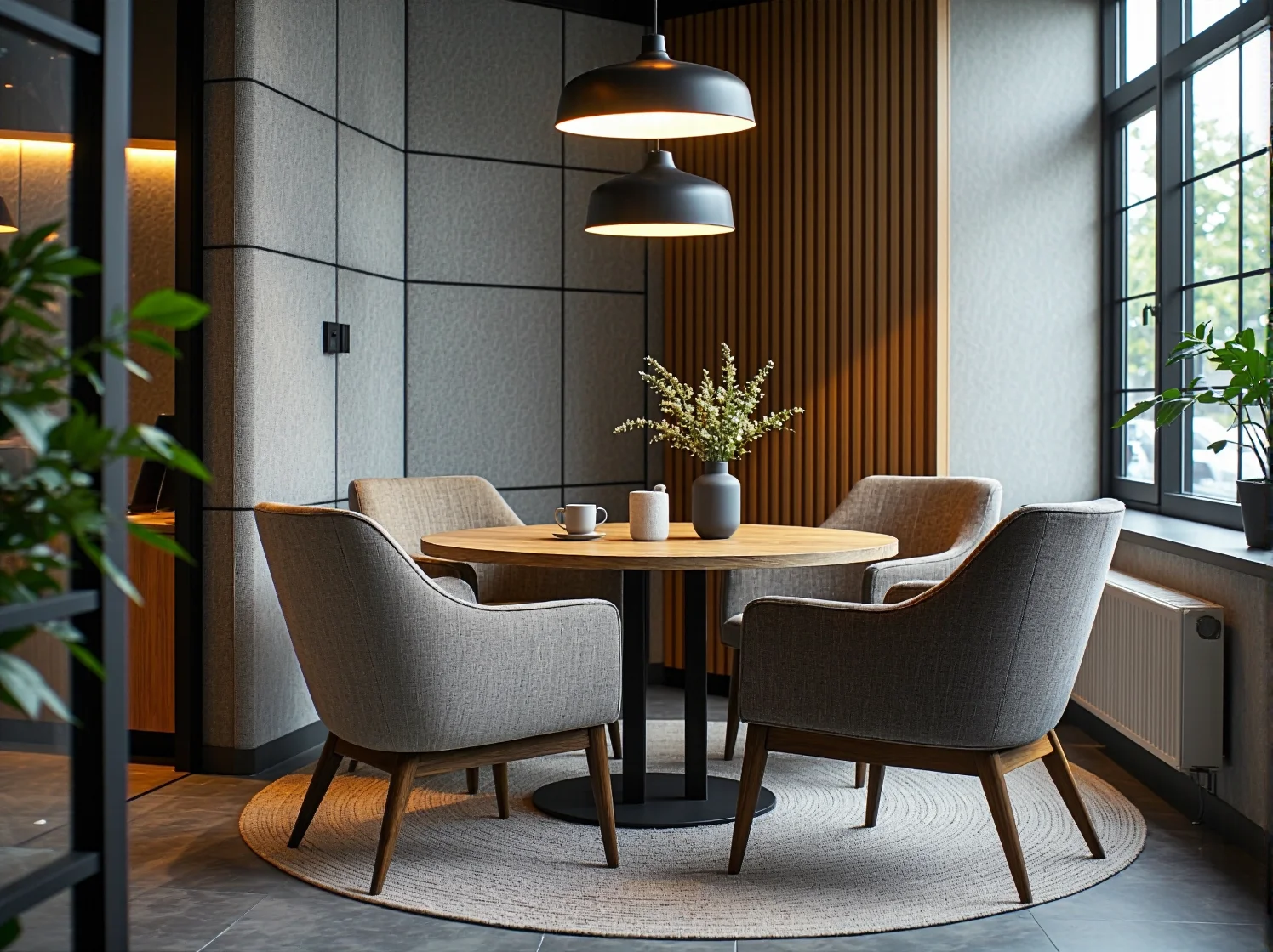 Solidny stół do pracy zespołowej wykonany z trwałych materiałów wysokiej jakości