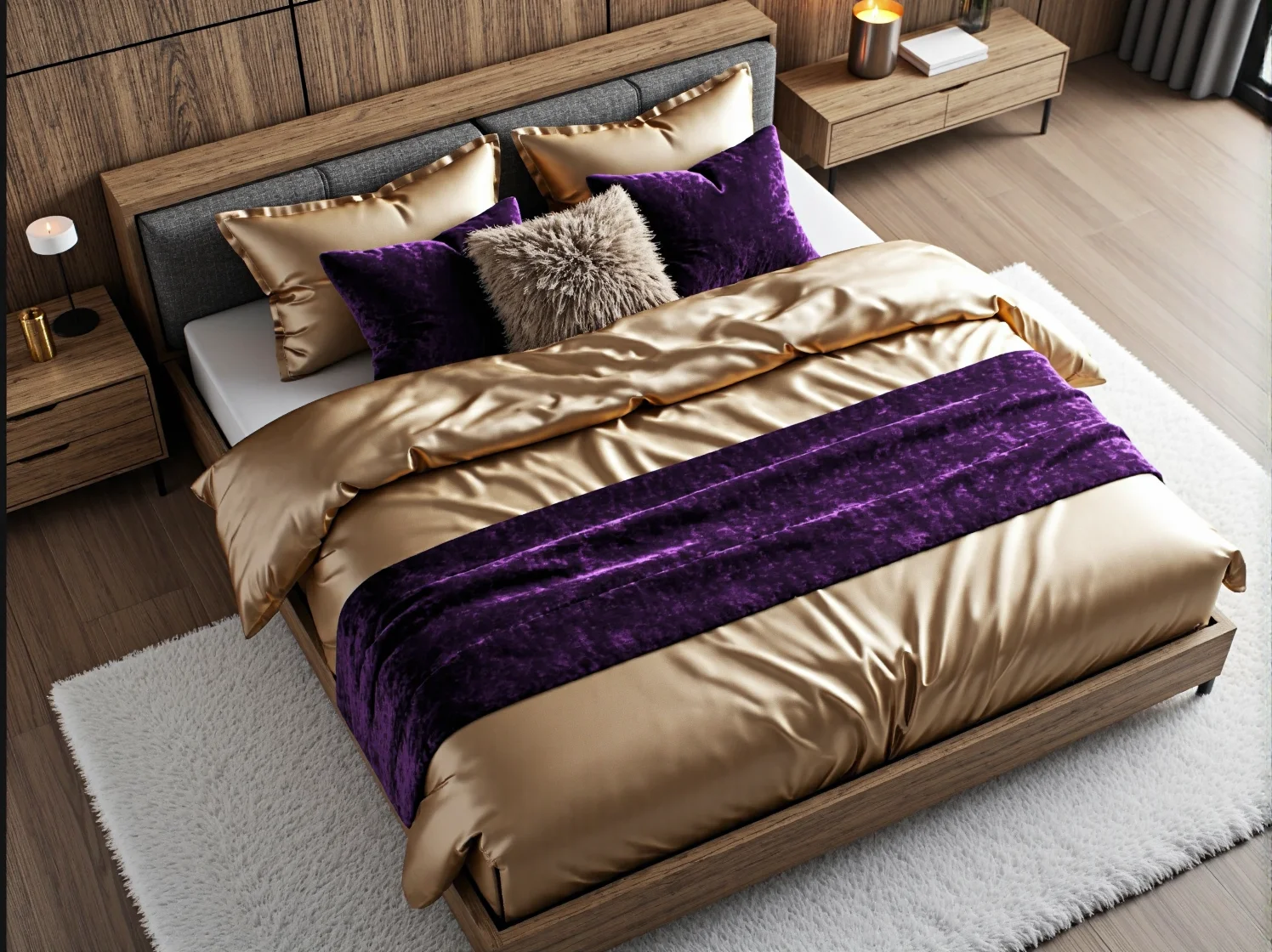 Szafa z lustrzanymi frontami w stylu glamour odbijająca światło we wnętrzu.