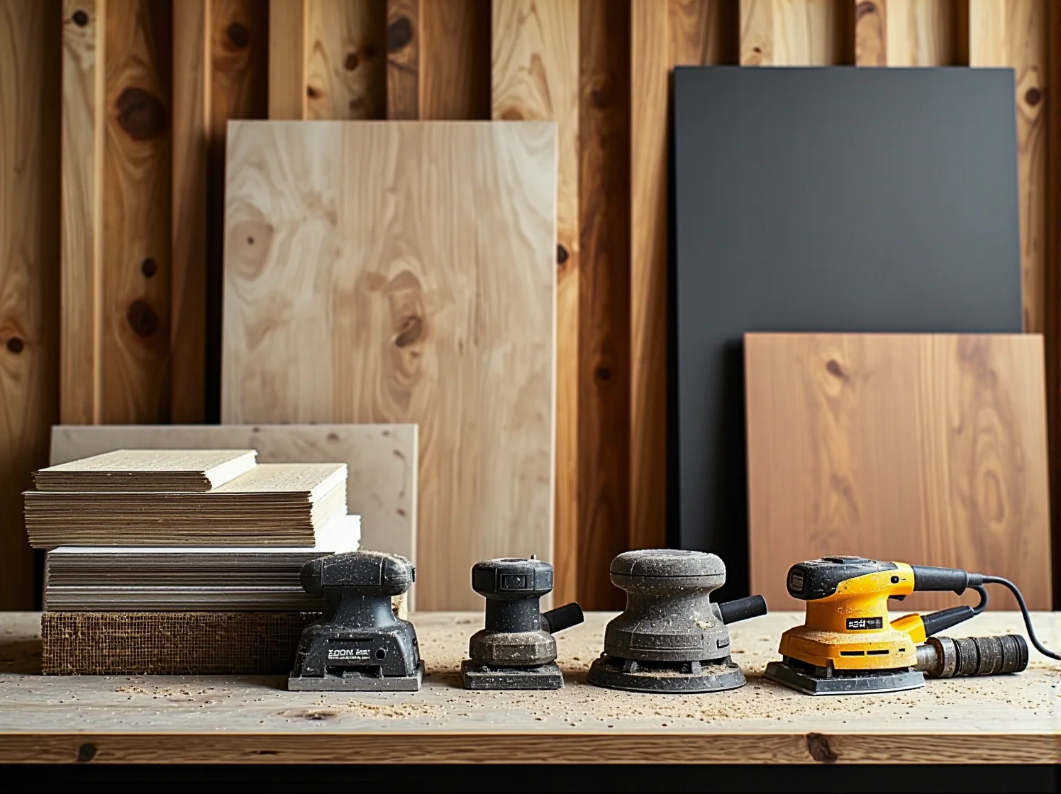 Profesjonalna szlifierka oscylacyjna do wygładzania dużych powierzchni drewnianych