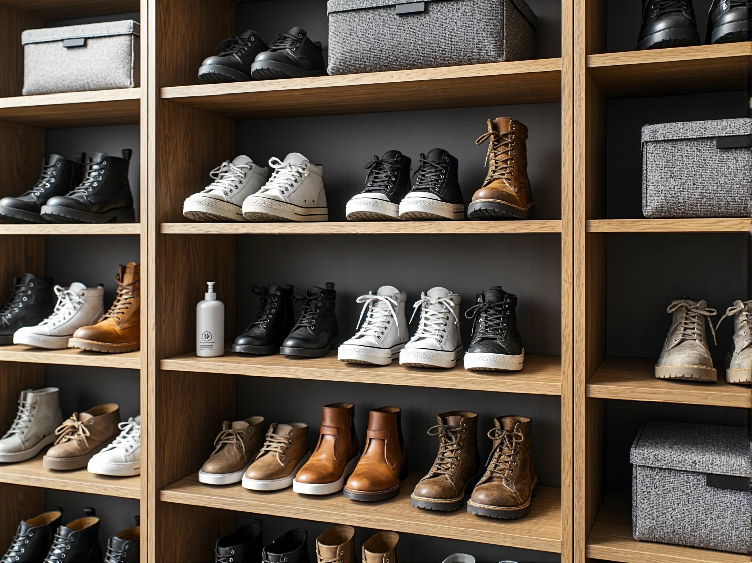 Wąska szafka na buty uchylna idealna do ciasnych wnętrz.