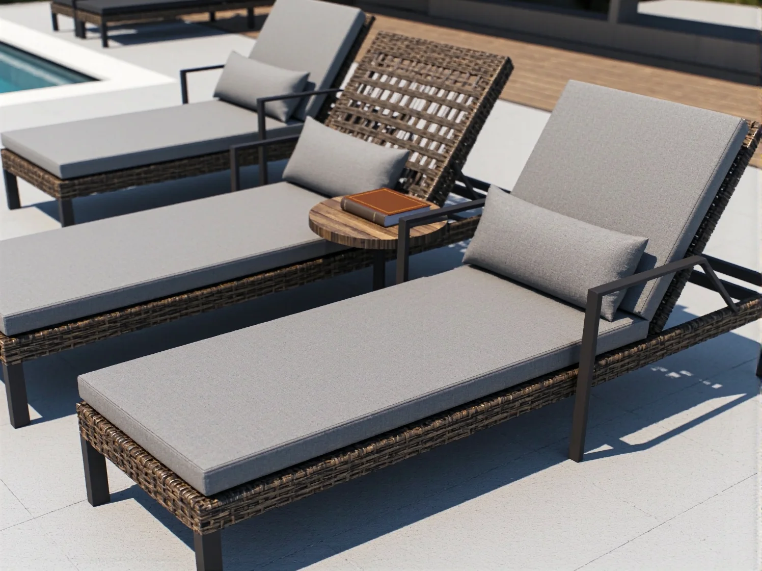 Wodoodporne oświetlenie LED wzdłuż brzegu basenu zapewniające bezpieczeństwo