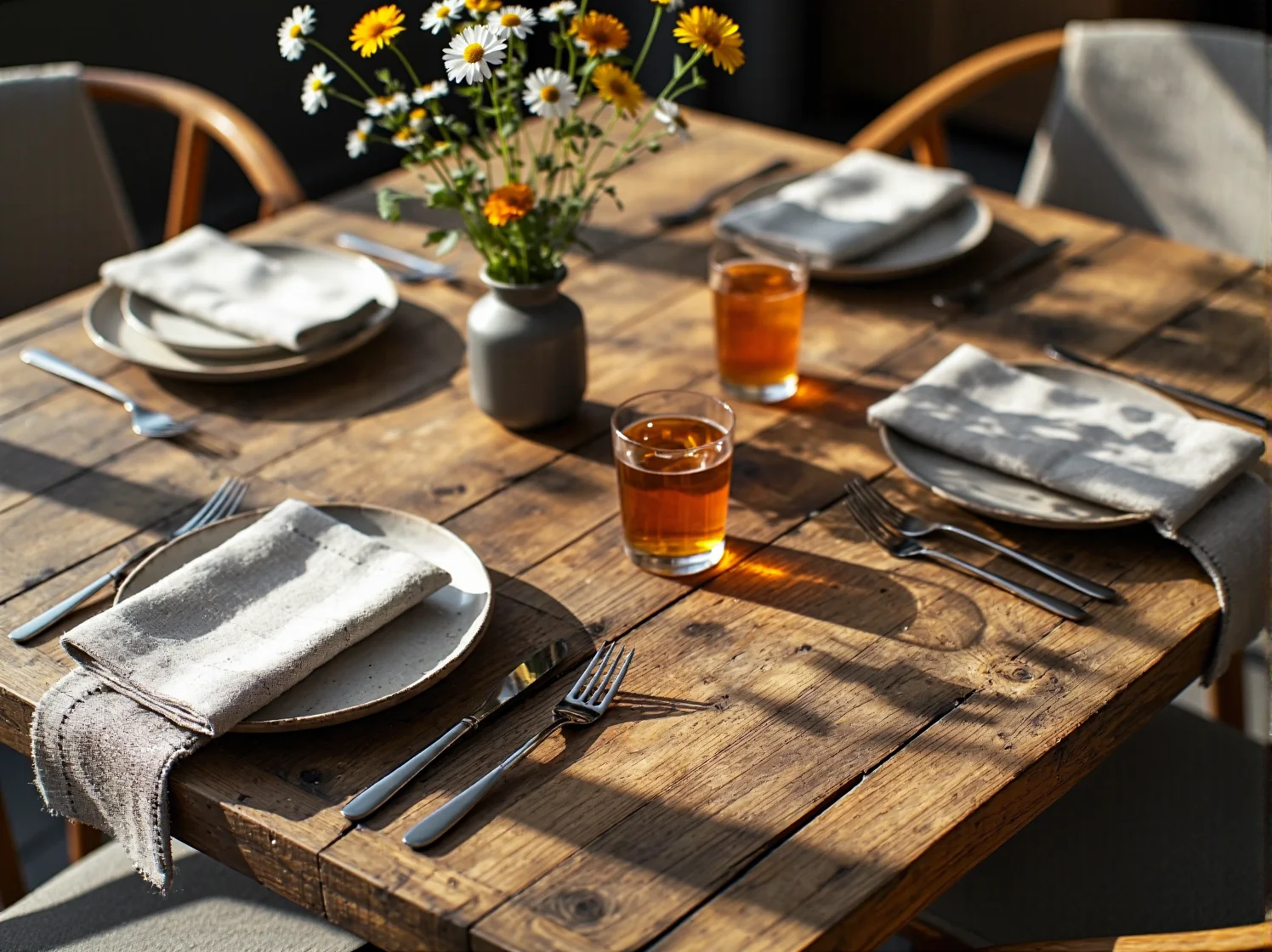 Wytrzymały stół ogrodowy i krzesła odporne na tłuszcz i dym z grilla